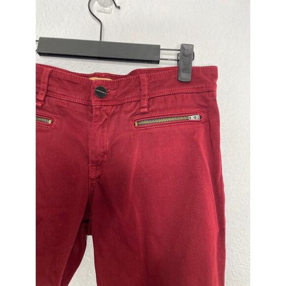Sanctuary Womens Jeans Size 27 Red Skinny Leg Casual Wear Low Rise Waist - Picture 8 of 14